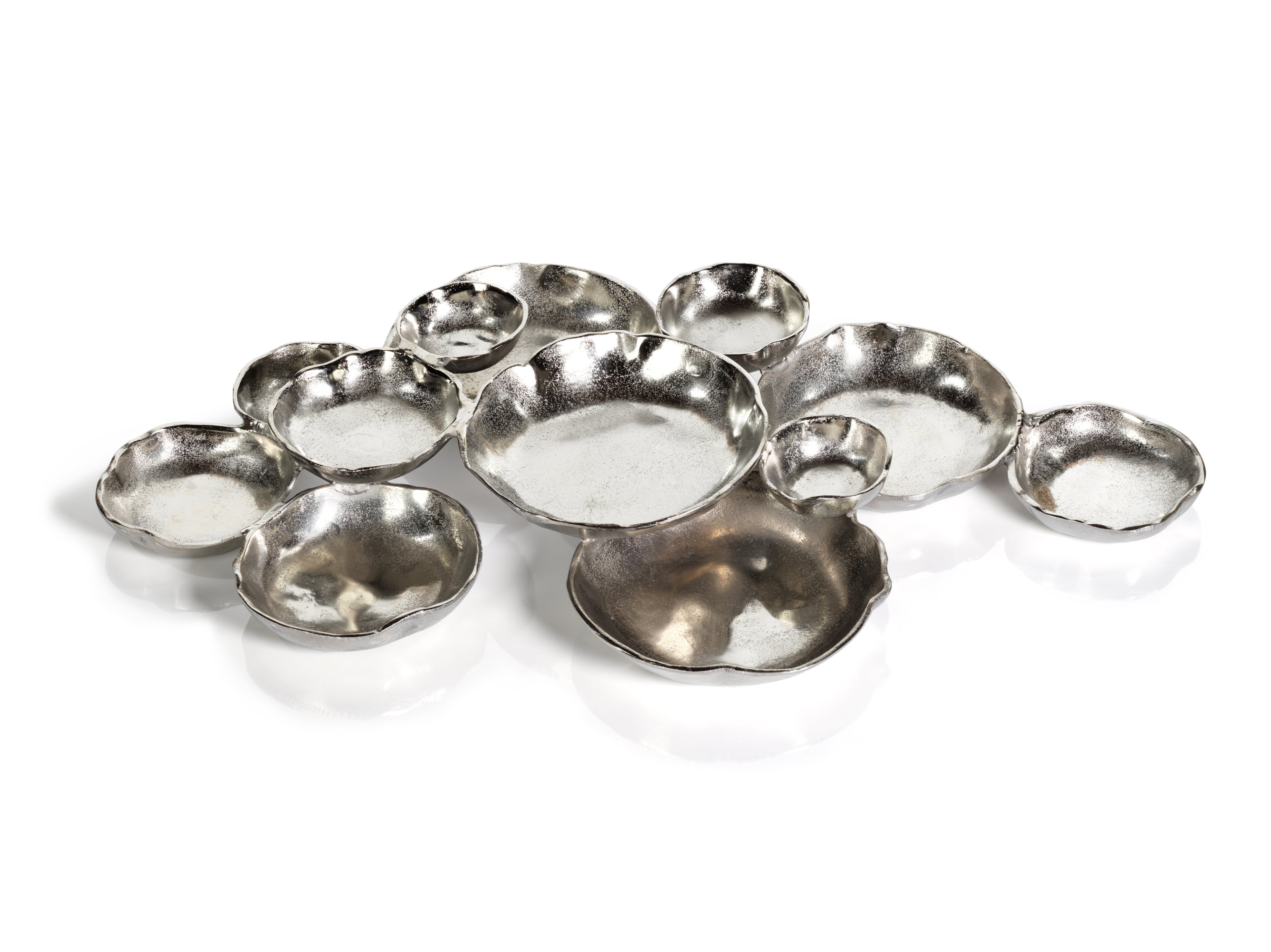 Silver Cluster Serving Bowl Tray - Image 2