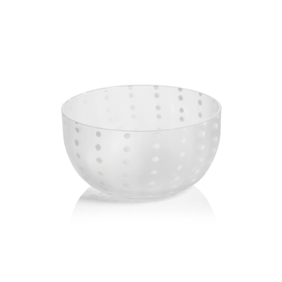 Frosted White Dot Condiment Bowl - Image 2