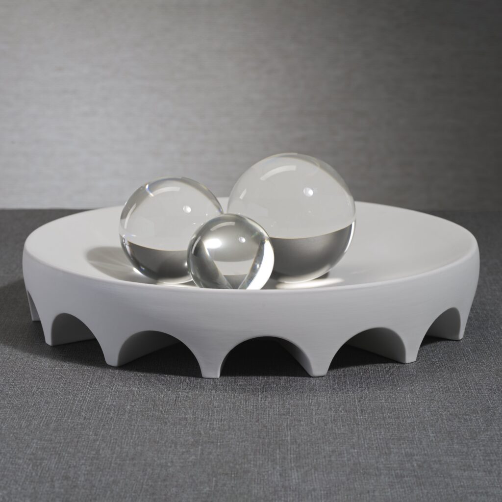 Matte White Architectural Ceramic Bowl
