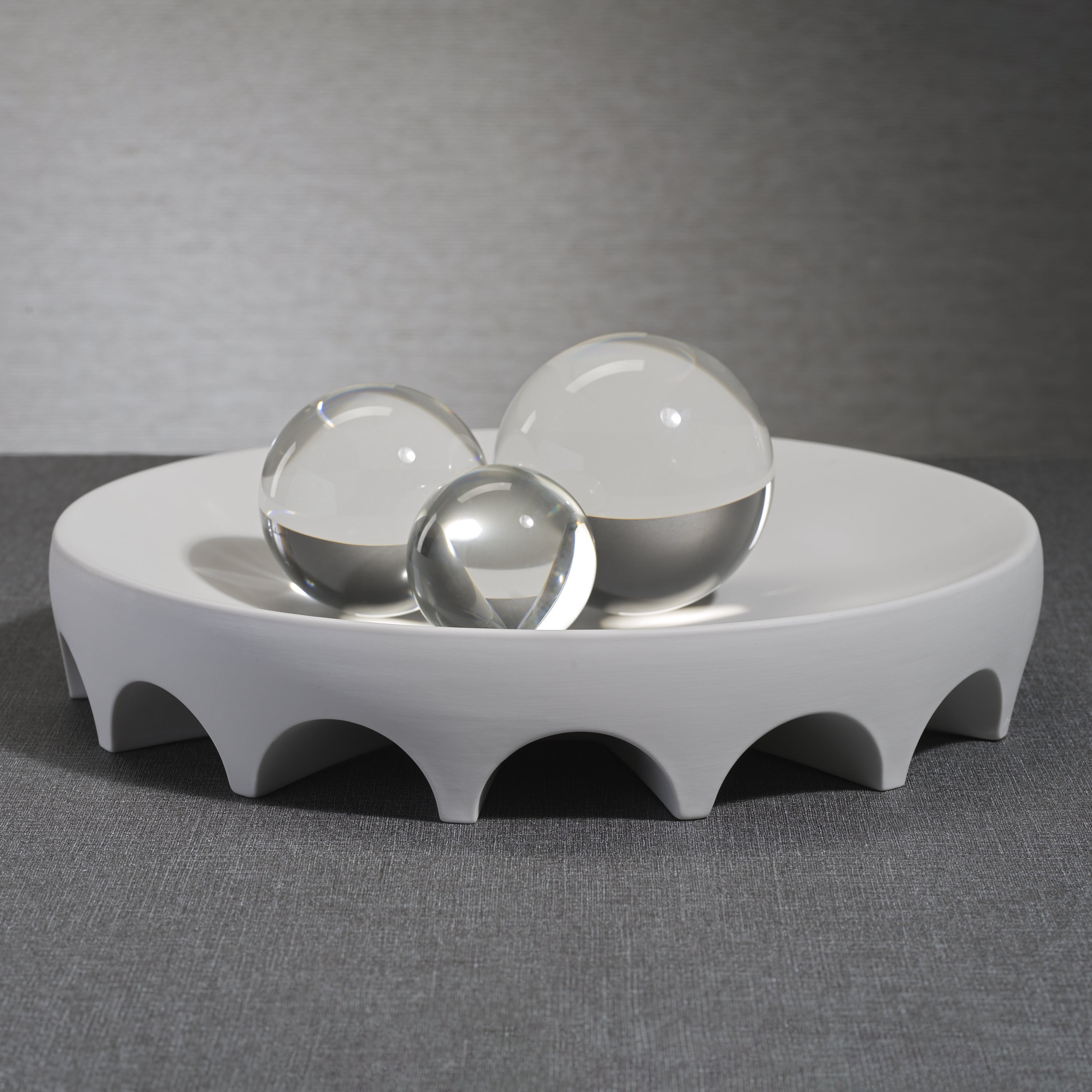 Matte White Architectural Ceramic Bowl