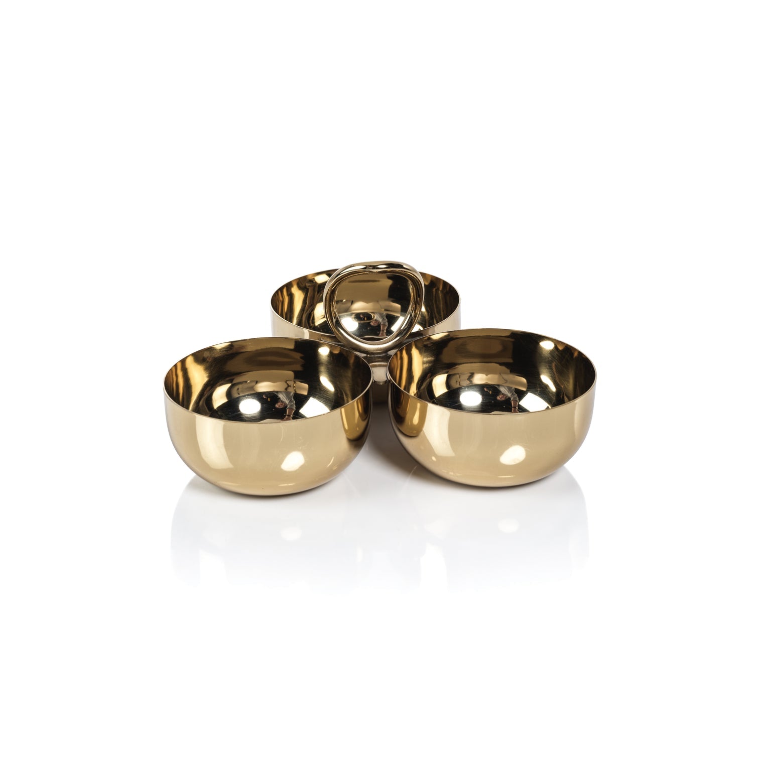 Polished Gold Cocktail Condiment Bowl Set - Image 2