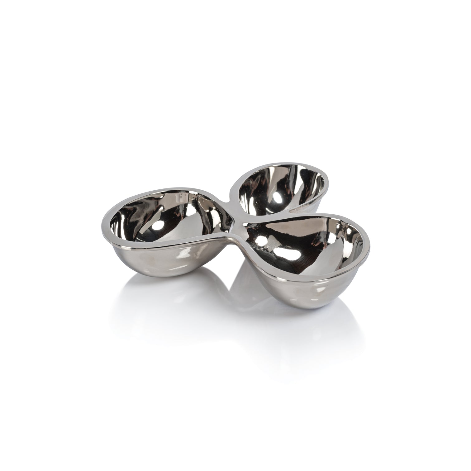 Polished Nickel Cocktail Condiment Bowl Set - Image 3