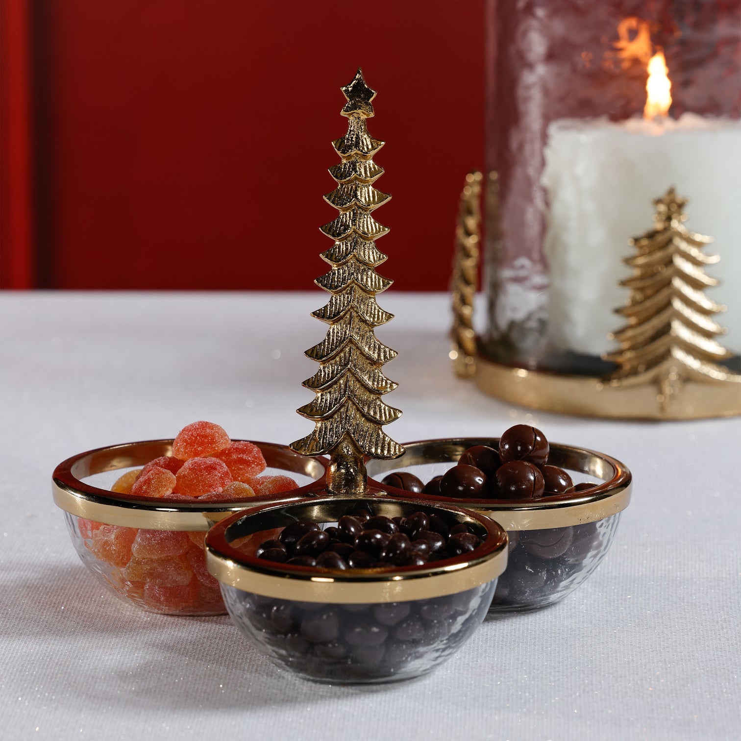Glass and Metal Trio Condiment Set - Image 2