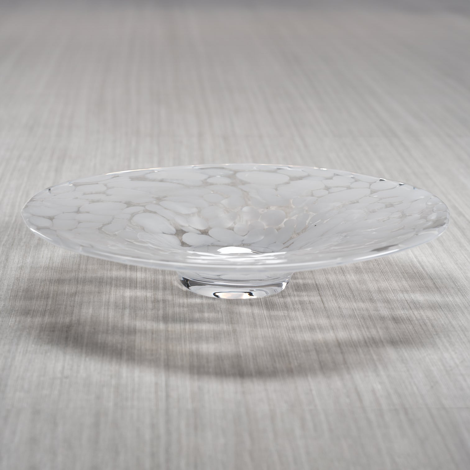 White Opal Confetti Bowl