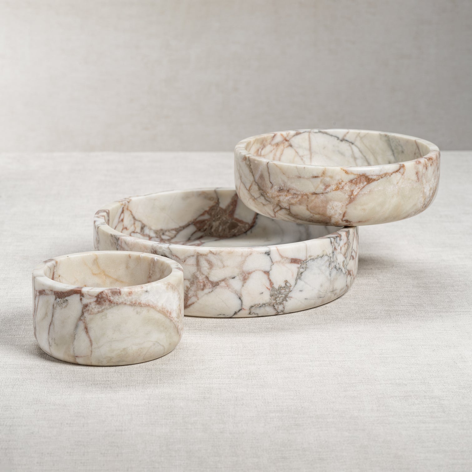 Matte Marble Bowl and Wine Coaster - Image 2