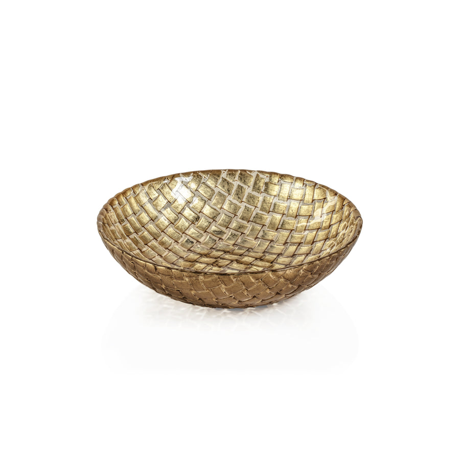 Gold Braided Glass Bowl - Image 2
